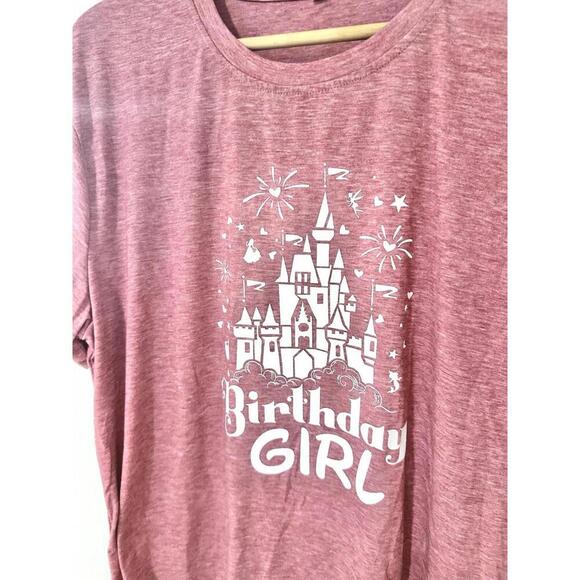 WOMEN'S Pink Disney Birthday Girl Tshirt - Size: 2XL - Picture 2 of 11